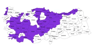 Kalkınmada Öncelikli İller bölge haritası